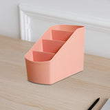 Maxbell Desk Organizer Display Desktop Storage Box for Dormitory Living Room Dresser Pink
