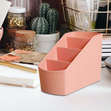 Maxbell Desk Organizer Display Desktop Storage Box for Dormitory Living Room Dresser Pink