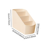 Maxbell Desk Organizer Display Desktop Storage Box for Dormitory Living Room Dresser Beige