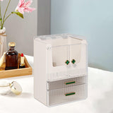 Maxbell Skincare Organizers Box Double Doors Makeup Case for Bedroom Bathroom Vanity Style A