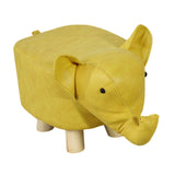 Maxbell Small Elephant Stool Doorstep Shoe Changing Stool for Hallway Patio Bathroom Yellow