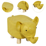 Maxbell Small Elephant Stool Doorstep Shoe Changing Stool for Hallway Patio Bathroom Yellow