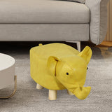 Maxbell Small Elephant Stool Doorstep Shoe Changing Stool for Hallway Patio Bathroom Yellow