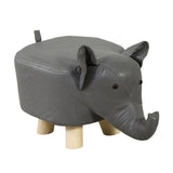 Maxbell Small Elephant Stool Doorstep Shoe Changing Stool for Hallway Patio Bathroom Gray