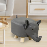 Maxbell Small Elephant Stool Doorstep Shoe Changing Stool for Hallway Patio Bathroom Gray