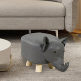 Maxbell Small Elephant Stool Doorstep Shoe Changing Stool for Hallway Patio Bathroom Gray