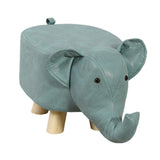 Maxbell Small Elephant Stool Doorstep Shoe Changing Stool for Hallway Patio Bathroom Blue