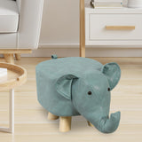 Maxbell Small Elephant Stool Doorstep Shoe Changing Stool for Hallway Patio Bathroom Blue