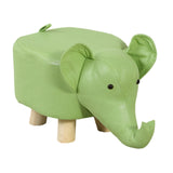 Maxbell Small Elephant Stool Doorstep Shoe Changing Stool for Hallway Patio Bathroom Green