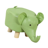 Maxbell Small Elephant Stool Doorstep Shoe Changing Stool for Hallway Patio Bathroom Green