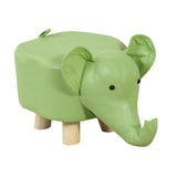 Maxbell Small Elephant Stool Doorstep Shoe Changing Stool for Hallway Patio Bathroom Green