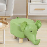 Maxbell Small Elephant Stool Doorstep Shoe Changing Stool for Hallway Patio Bathroom Green