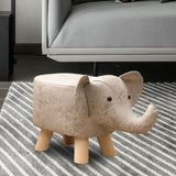 Maxbell Small Elephant Stool Doorstep Shoe Changing Stool for Hallway Patio Bathroom White