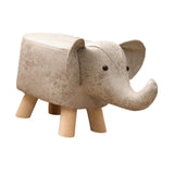 Maxbell Small Elephant Stool Doorstep Shoe Changing Stool for Hallway Patio Bathroom White