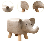 Maxbell Small Elephant Stool Doorstep Shoe Changing Stool for Hallway Patio Bathroom White