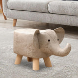 Maxbell Small Elephant Stool Doorstep Shoe Changing Stool for Hallway Patio Bathroom White