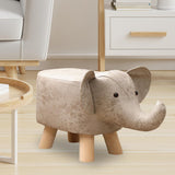 Maxbell Small Elephant Stool Doorstep Shoe Changing Stool for Hallway Patio Bathroom White