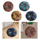 Maxbell Floor Cushion Round Comfortable Futon Cushion Bohemian Decorative Tatami Pad Red