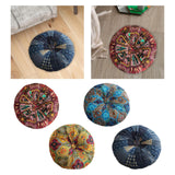 Maxbell Floor Cushion Round Comfortable Futon Cushion Bohemian Decorative Tatami Pad Red