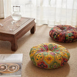 Maxbell Floor Cushion Round Comfortable Futon Cushion Bohemian Decorative Tatami Pad Red