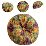 Maxbell Floor Cushion Round Comfortable Futon Cushion Bohemian Decorative Tatami Pad Gold