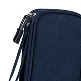 Maxbell Travel Cable Organizer Tech Accessories Pouch for Cord Data Cable Hard Disk Small Navy Blue