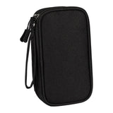 Maxbell Travel Cable Organizer Tech Accessories Pouch for Cord Data Cable Hard Disk Small Black