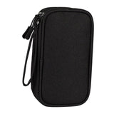 Maxbell Travel Cable Organizer Tech Accessories Pouch for Cord Data Cable Hard Disk Small Black