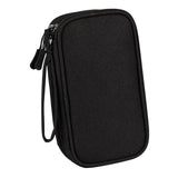 Maxbell Travel Cable Organizer Tech Accessories Pouch for Cord Data Cable Hard Disk Small Black