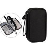 Maxbell Travel Cable Organizer Tech Accessories Pouch for Cord Data Cable Hard Disk Small Black