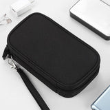 Maxbell Travel Cable Organizer Tech Accessories Pouch for Cord Data Cable Hard Disk Small Black