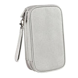 Maxbell Travel Cable Organizer Tech Accessories Pouch for Cord Data Cable Hard Disk Medium Gray