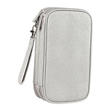 Maxbell Travel Cable Organizer Tech Accessories Pouch for Cord Data Cable Hard Disk Medium Gray