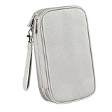 Maxbell Travel Cable Organizer Tech Accessories Pouch for Cord Data Cable Hard Disk Medium Gray