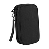 Maxbell Travel Cable Organizer Tech Accessories Pouch for Cord Data Cable Hard Disk Medium Black