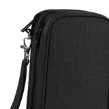 Maxbell Travel Cable Organizer Tech Accessories Pouch for Cord Data Cable Hard Disk Medium Black