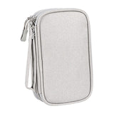 Maxbell Travel Cable Organizer Tech Accessories Pouch for Cord Data Cable Hard Disk Large Gray