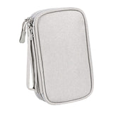 Maxbell Travel Cable Organizer Tech Accessories Pouch for Cord Data Cable Hard Disk Large Gray