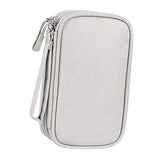 Maxbell Travel Cable Organizer Tech Accessories Pouch for Cord Data Cable Hard Disk Large Gray