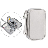 Maxbell Travel Cable Organizer Tech Accessories Pouch for Cord Data Cable Hard Disk Large Gray