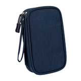 Maxbell Travel Cable Organizer Tech Accessories Pouch for Cord Data Cable Hard Disk Large Navy Blue