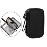 Maxbell Travel Cable Organizer Tech Accessories Pouch for Cord Data Cable Hard Disk Large Black