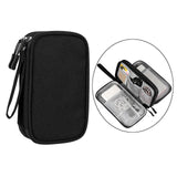 Maxbell Travel Cable Organizer Tech Accessories Pouch for Cord Data Cable Hard Disk Large Black