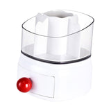 Maxbell Make-up Brushes Holder Utility Jewellery Box for Perfume Countertop Bathroom White