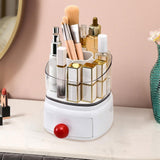 Maxbell Make-up Brushes Holder Utility Jewellery Box for Perfume Countertop Bathroom White