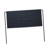 Maxbell Denim Waist Apron with Pockets Short Half Apron for Baking Restaurant Black