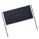 Maxbell Denim Waist Apron with Pockets Short Half Apron for Baking Restaurant Black