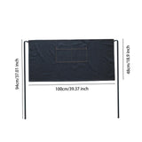 Maxbell Denim Waist Apron with Pockets Short Half Apron for Baking Restaurant Black