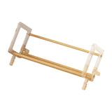 Maxbell Desktop Book Rack Stable Portable Bookshelf for Office Household Living Room Wood Color