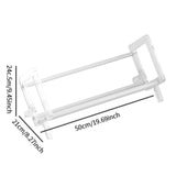 Maxbell Desktop Book Rack Stable Portable Bookshelf for Office Household Living Room White